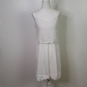 Madewell Skylight Eyelet Cotton White Dress Sz. 4